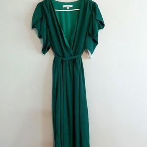 One One Six Forest Green Maxi Dress